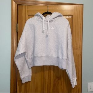 Adidas light pink cropped hoodie *part of matching set*